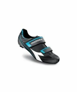 Chaussures Vélo De Route Phantom II Noires Et Bleu Diadora
