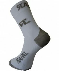 Chaussettes Cyclisme RAFA'L CLASSICO BLANC/ ARGENT