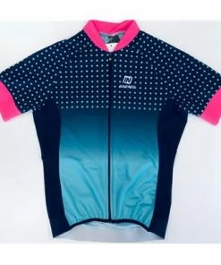 Maillot De Vélo été Manches Courtes Navy Femme Inverse