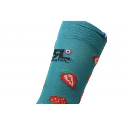 RAFA'L Chaussettes Hautes Rafal Funny Fraise Carbone 4 RAFA'L Chaussettes Hautes Rafal Funny Fraise Carbone – Image 2