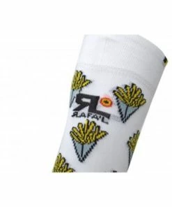 RAFA'L Chaussettes Hautes Rafal Funny Frite Carbone 43/46 -accessoires de vélo Ventes chaussette frite 1 big