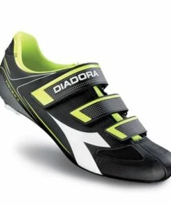 Chaussures Vélo De Route Diadora Trivex II Noire Jaune Taille 46