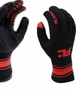 RAFA'L Gants Rafal Hiver Néoprène Noirs Et Rouges