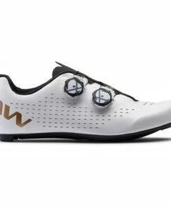Chaussures Northwave Revolution 3 Vélo De Route Blanche Bronze