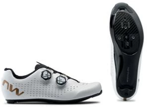 Chaussures Northwave Revolution 3 Vélo De Route Blanche Bronze 7 Chaussures Northwave Revolution 3 Vélo De Route Blanche Bronze – Image 5