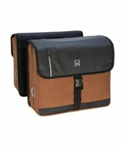 Double Sacoche Vélo étanche Willex VAE 40 Litres Marron