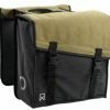 Double Sacoche Willex VAE Toile 38 Litres Vert Kaki 2 Double Sacoche Willex VAE Toile 38 Litres Vert Kaki -accessoires de vélo Ventes sacoche double pliable en toile 38l vert big