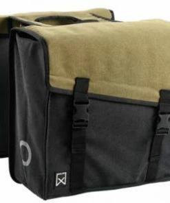 Double Sacoche Willex VAE Toile 38 Litres Vert Kaki