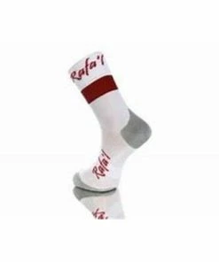 Chaussettes Vélo RAFA'L CELESTE 2 BLANC/ ROUGE